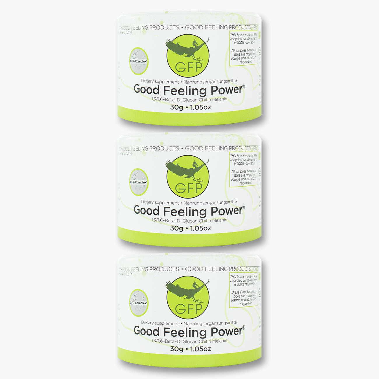 3x Good Feeling Power® - Das Zunderschwamm Pulver